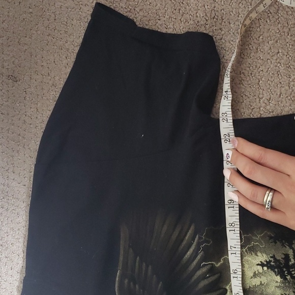 Men's feel the thunder eagle motorcycle black vintage short sleeve tee xl - Picture 3 of 9